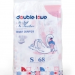 Подгузники S: 3-8 кг / 272 шт / 4 упаковки х 68 шт - Double love